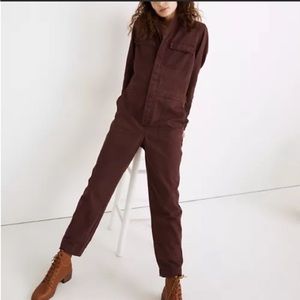 Madewell Signature Coverall Jumpsuit - MAROON